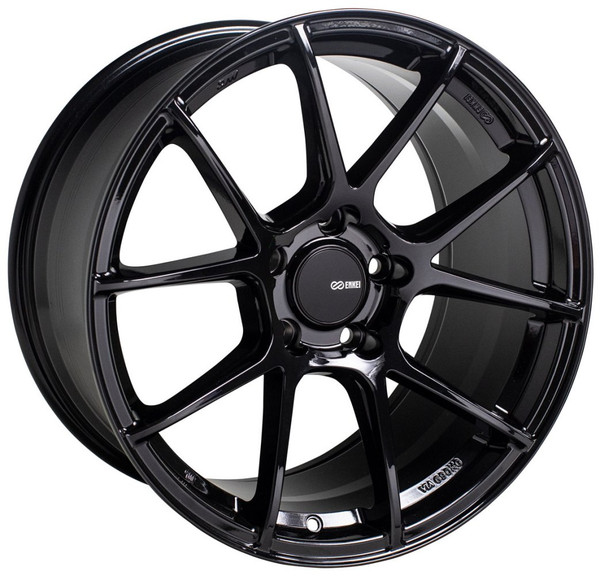 17x8 Enkei TS-V Gloss Black 5x4.5/114.3 45mm