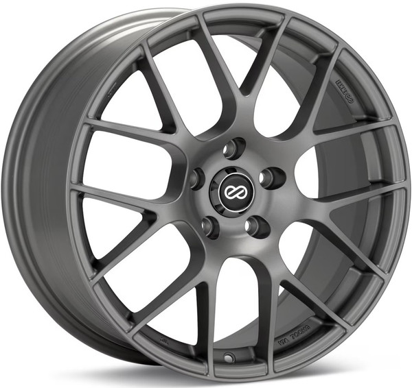 18x8 Enkei Raijin Matte Gunmetal 5x120 32mm