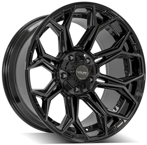 20x9 4Play Off-Road 4P83 Brushed Black 8x170 0mm