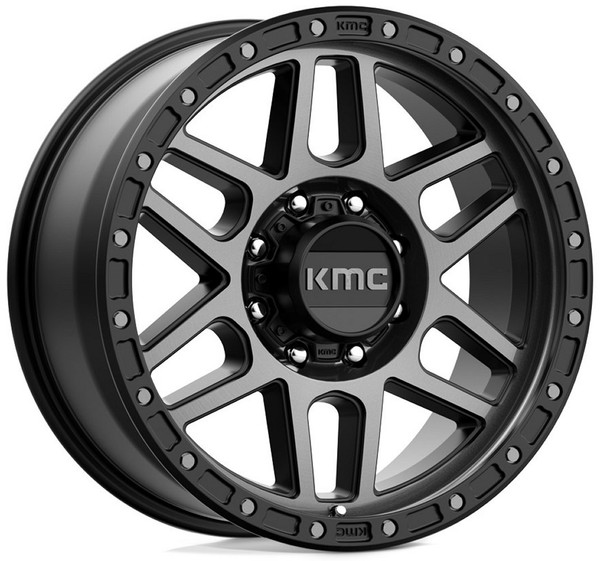 20x9 KMC KM544 Mesa Satin Black w/ Grey Tint (8 Lug) 8x170 18mm
