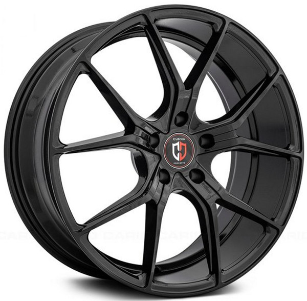 20x8.5 Curva Concepts C42 Gloss Black  5x120 20mm