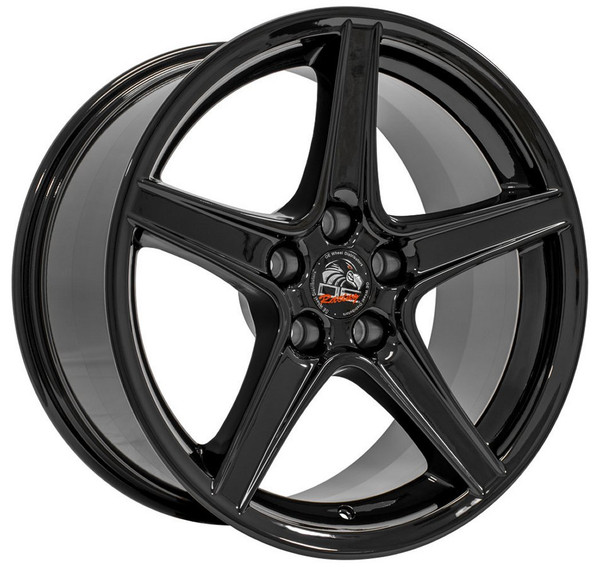 18x9 OE Replica Ford Mustang Saleen FR06 Gloss Black 5x4.5/114.3 24mm