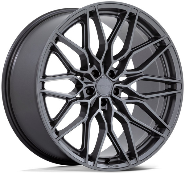 22X10.5 Niche Calabria 5 Matte Gunmetal NC277 5x115 18mm