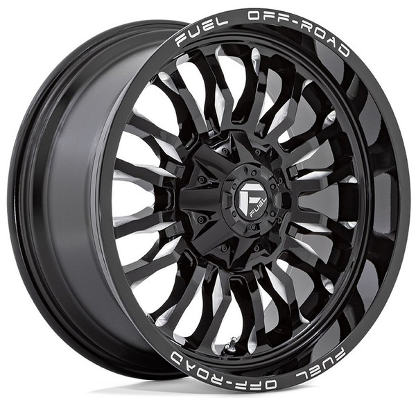 (Clearance - No Returns) 20x9 Fuel Off-Road ARC Gloss Black Milled D795 5x4.5/114.3 5x5/127 1mm