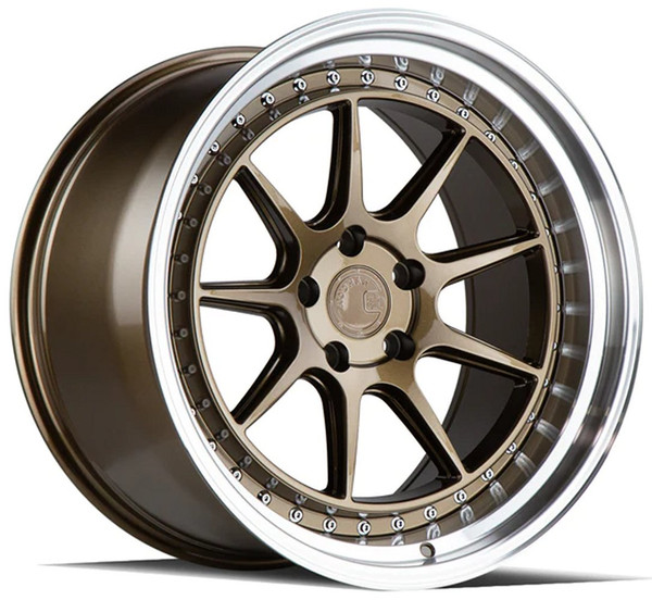 19x9.5 Aodhan DS-X Bronze w/ Machined Lip (Flow Form) 5x4.5/114.3 22mm