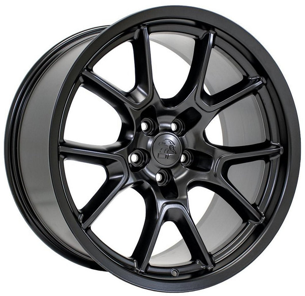20x10 OE Replica Dodge Challenger DG21 Satin Black 5x115 18mm