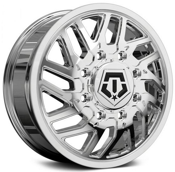 22x8.25 TIS Off-Road 544C Chrome Dually Front 8X210 127MM 154.3 C.B.