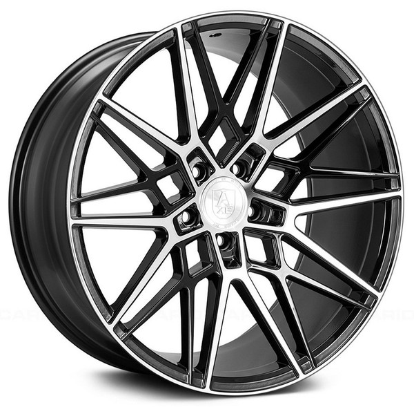 20x10.5 AXE CF1 Gloss Black Machined (Compression Forged) 5x112 25mm (CUSTOM)