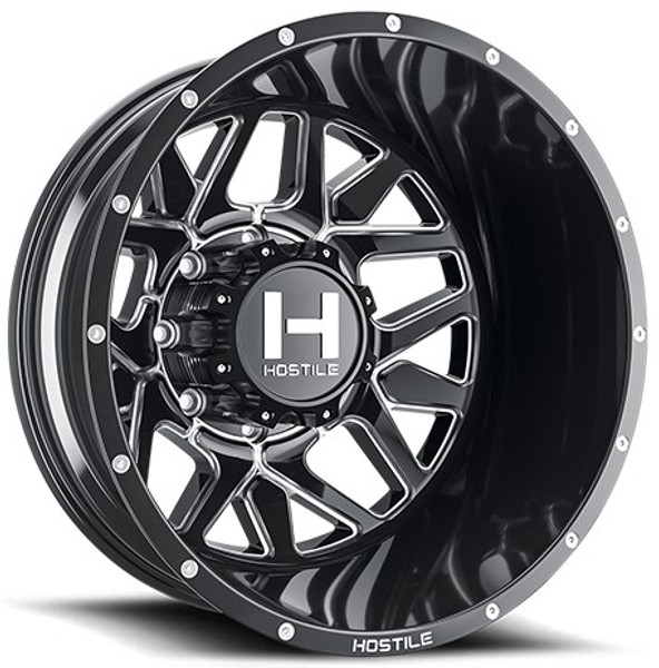 20x8.25 Hostile H402 Diablo Dually Rear Blade Cut 8X210 -221MM 154.3 C.B.