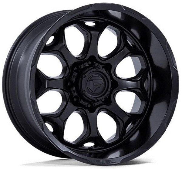 Fuel Off-Road Wheels 22x10 Fuel Off-Road Scepter Blackout FC862 8x170 -18mm 