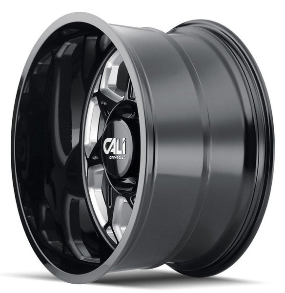 Cali Off-Road Wheels 20x10 Cali Off-Road Sevenfold 9111BM Gloss Black w/ Milled Spokes 8x170 -25mm 