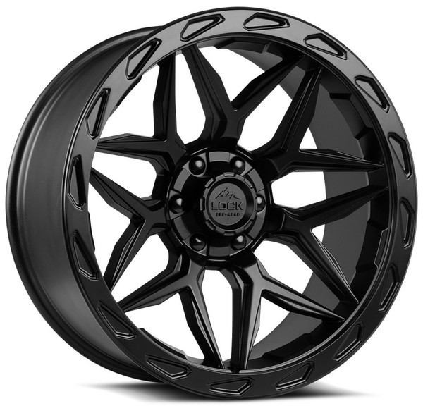 22x10 Lock Off-Road Matrix Matte Black 5x5/127 5x5.5/139.7 -18mm
