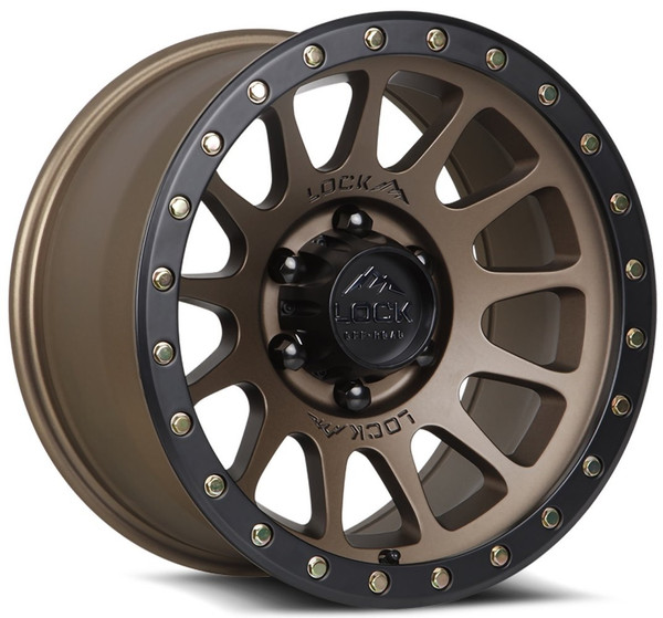 17x9 Lock Off-Road Yosemite Matte Bronze w/ Matte Black Ring 5x5/127 0mm