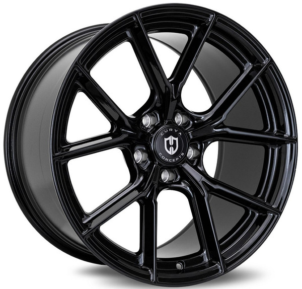 18x10.5 Curva Concepts CFF70 Gloss Black (Flow Forged) (CUSTOM)