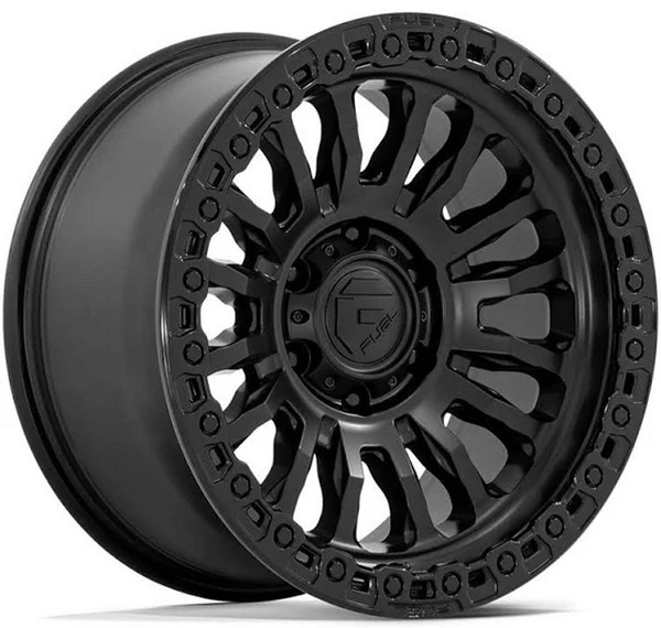 17x9 Fuel Off-Road Rincon Matte Black w/ Gloss Black Lip FC857 8x180 20mm