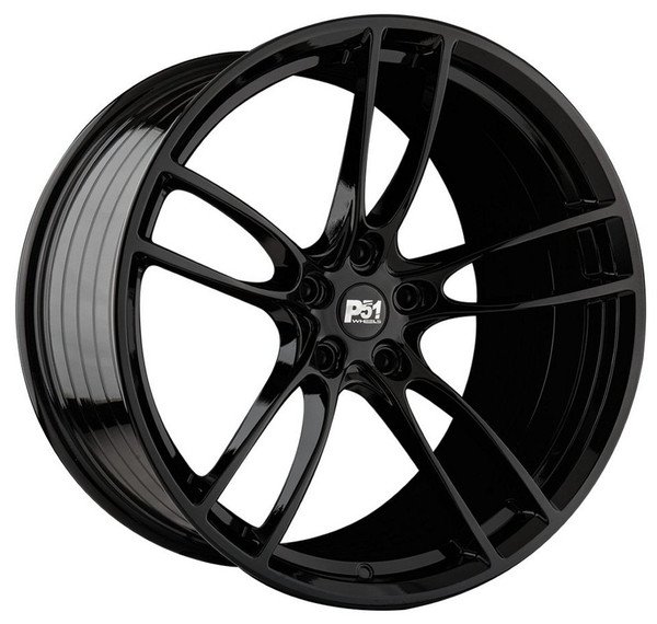 20x10 P51 101RF (M1) Gloss Black (Rotary Forged) 5x4.5/114.3 35mm