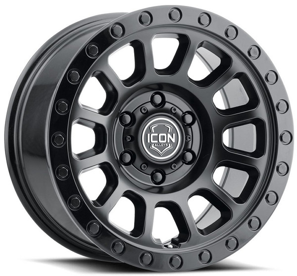 17x8.5 ICON Hulse Double Black 6x5.5/139.7 0mm
