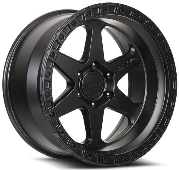 18x9 Lock Off-Road Olympus Matte Black 6x5.5/139.7 1mm