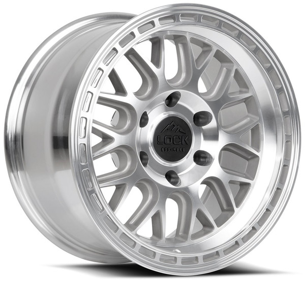 17x9 Lock Off-Road Onyx Machine w/ Clear Coat 6x5.5/139.7 1mm
