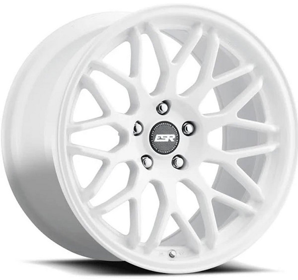 18x9.5 ESR AP1 Gloss White (Flow Form) 5x4.75/1207 22mm (CUSTOM)