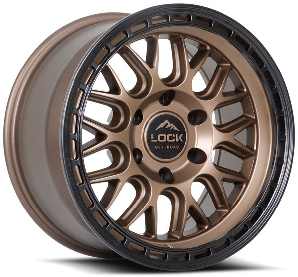 17x9 Lock Off-Road Onyx Matte Bronze w/ Matte Black Ring 6x5.5/139.7 1mm