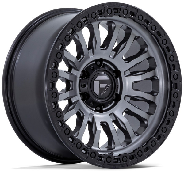 20x9 Fuel Off-Road Rincon Matte Gunmetal w/ Matte Black Lip FC857 8x170 20mm