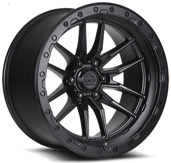 20x10 Lock Off-Road Krawler Matte Black 8x180 -18mm