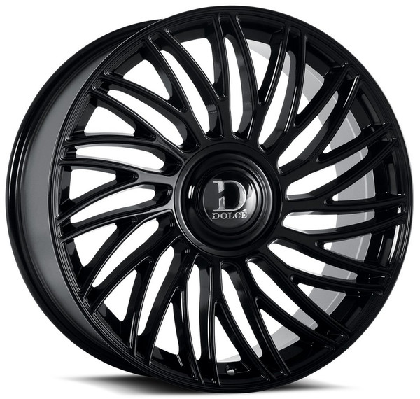 22x9.5 Dolce Luxury Sesto Gloss Black 6x135 6x5.5/139.7 18mm
