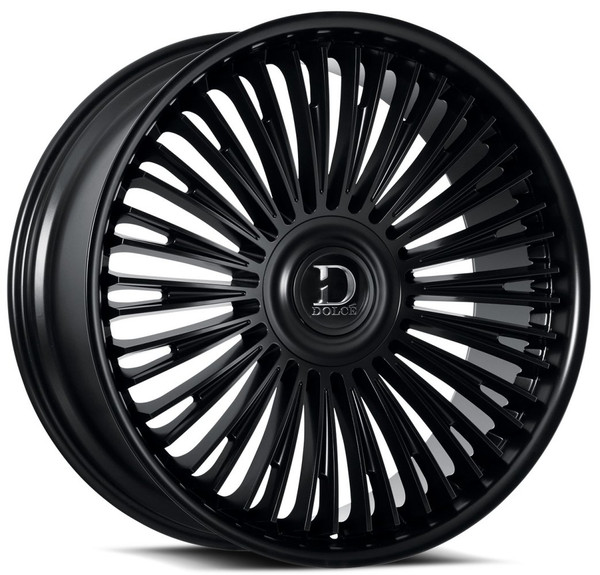22x9.5 Dolce Luxury Razzo Gloss Black 18mm (CUSTOM)