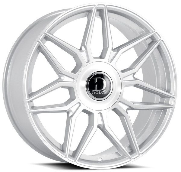 24x10 Dolce Luxury Verona Gloss Silver Brushed 25mm (CUSTOM)