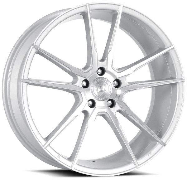 20x8.5 Dolce Performance Vain Gloss Silver Machined 5x120 28mm