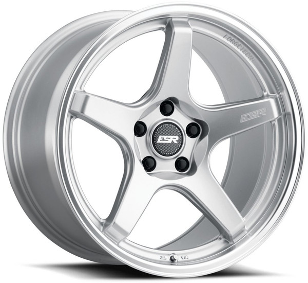 19x8.5 ESR AP5 Hyper Silver w/ Machined Lip (Flow Form) 5x112 30mm (CUSTOM)