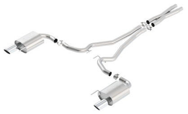 Borla Exhaust Borla Atak S Cat-Back 15-17 Ford Mustang GT 5.0L V8 MT/AT 2.5in pipe 4in tip 140591 