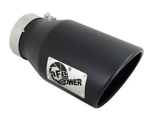 aFe Power aFe Diesel Exhaust Tip Bolt On Black 4in Inlex x 6in Outlet x 12in 49T40601-B12 