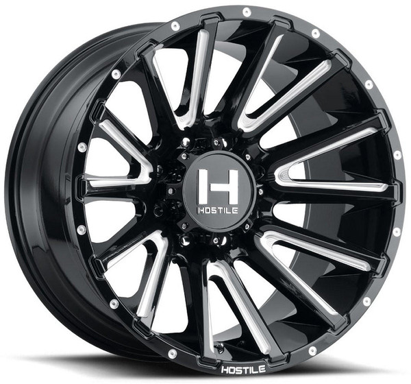 Hostile Wheels 20x10 Hostile H123 Typhoon Blade Cut 6x5.5/139.7 -19mm 