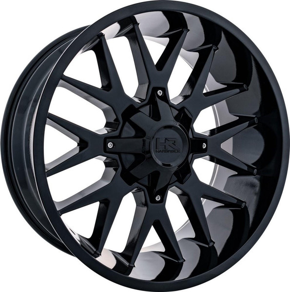 Hardrock Off-Road Wheels 20x12 Hardrock Off-Road H700 Affliction Gloss Black (* May Require Trimming) 8x6.5/165 -44mm 
