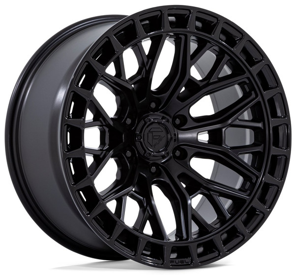 17x9 Fuel Off-Road Sigma Blackout w/ Gloss Black Lip FC869 6x5.5/139.7 -12mm