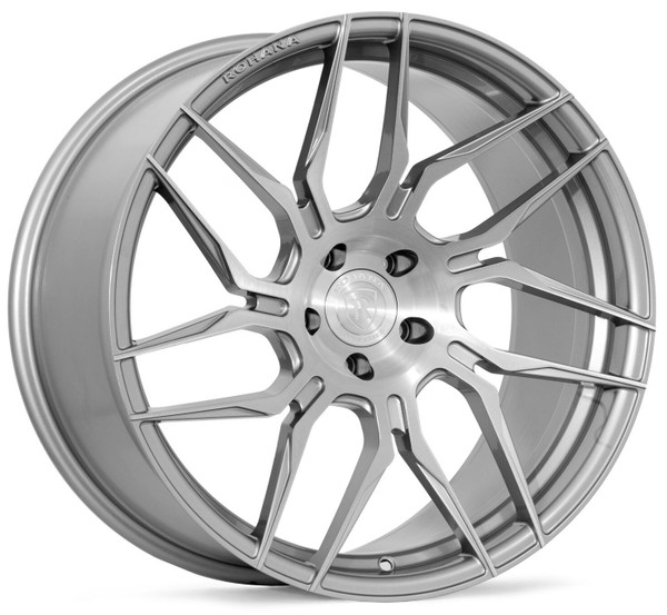 (Special Pricing) 20x12 Rohana RFX7 Brushed Titanium (True Directional) (Cross Forged) (Right) 5x120 45mm