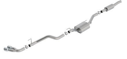 Borla 2020 Jeep Gladiator JT 3.6L V6 AWD ATAK Dual Side Catback w/ Chrome Tips 140813