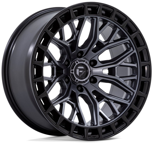 20X10 Fuel Off-Road Sigma Matte Gunmetal w/ Matte Black Lip FC869 6x5.5/139.7 -18mm