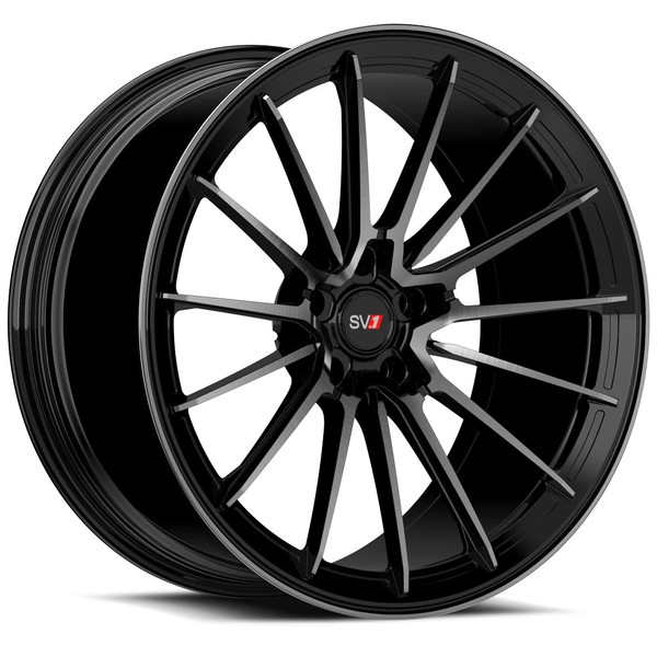 20x11 Savini SV.1 R2 Gloss Black w/ Double Dark Tint (Fully Forged) (CUSTOM)