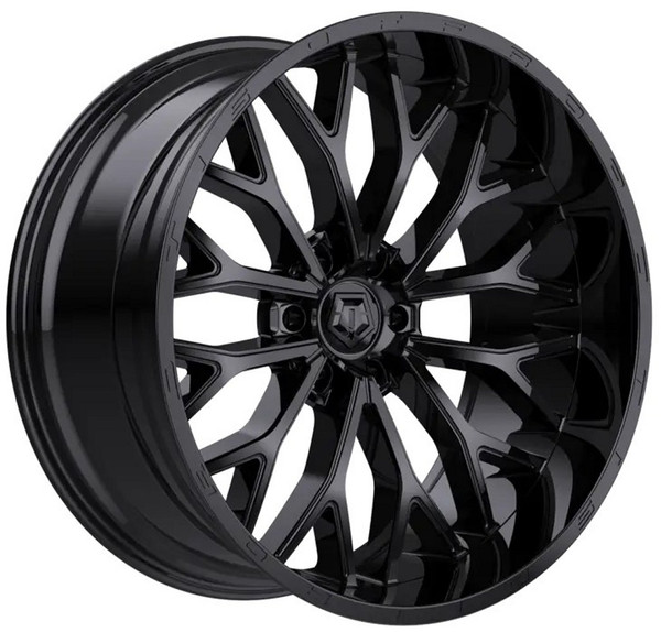  24X10 TIS Off-Road 565B Gloss Black 6x5.5/139.7 -24mm