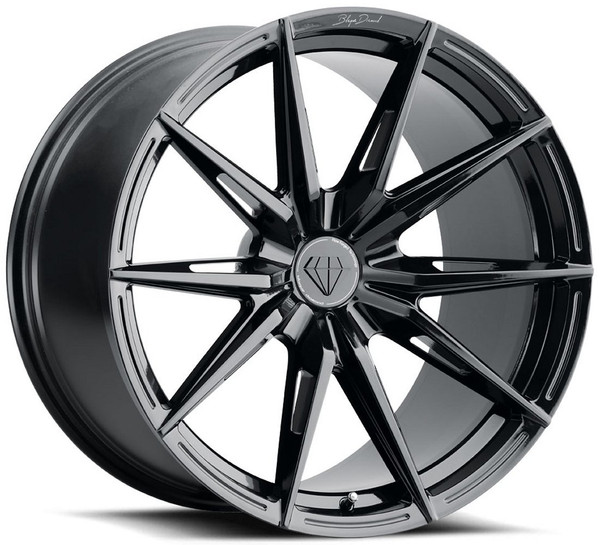20x10 Blaque Diamond BD-F29 Gloss Black (Deep Concave)  (Flow Forged) 5x4.5/114.3 35mm