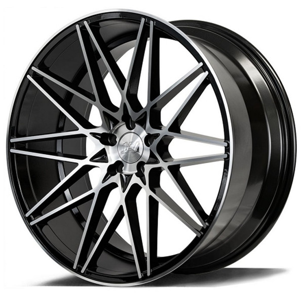 22x10.5 AXE 1AV ZX4 Gloss Black Machined Face 5x120 38mm (Custom)