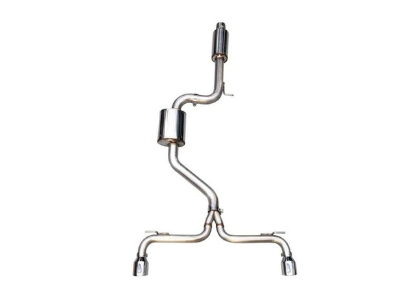 AWE Tuning 18-22 Audi B9 S5 Sportback 3.0T Track Exhaust (Res. for Perf. DP) 90mm - Chrome Silver Tips 3015-42124