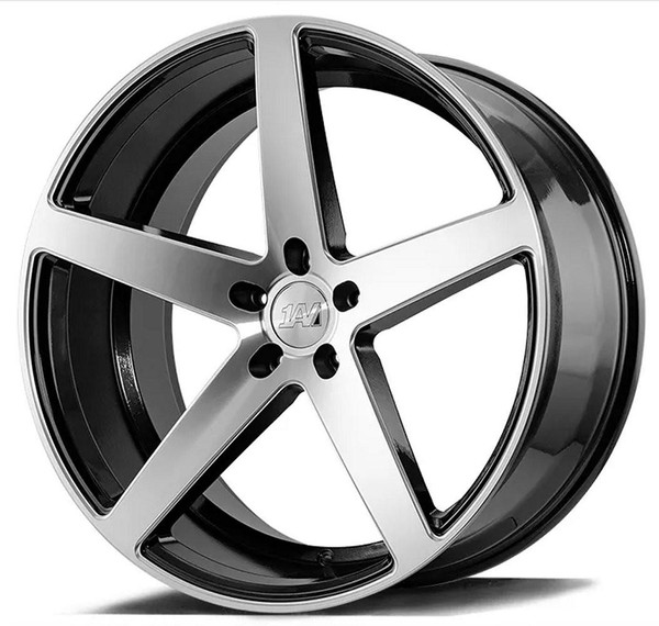 AXE Wheels 22x10.5 AXE 1AV ZX9 Gloss Black Polished Face 5x115 42mm (Custom) 