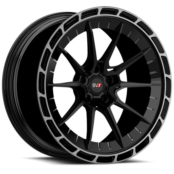 Savini Wheels 20x9 Savini SV.1 R1 Gloss Black w/ Double Dart Tint (Fully Forged) (CUSTOM) 