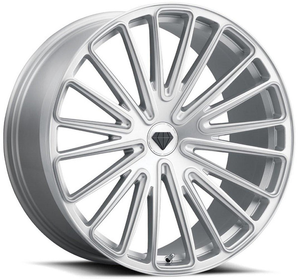 Blaque Diamond Wheels 22x9 Blaque Diamond BD-715 Silver Brushed Face 5x112 28mm 