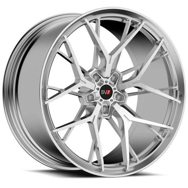 Savini Wheels 21x9.5 Savini SV.1 R3 Brushed w/ High Polish Accent (Fully Forged) (CUSTOM) 