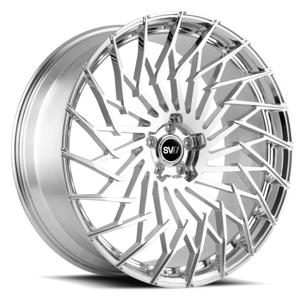 Savini Wheels 24x10 Savini SV.1 X5 Brushed w/ High Polish Accent (Fully Forged) (5-Lug Left) (CUSTOM)* 